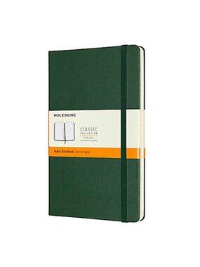 MOLESKINE Classic Pocket Notebook Lined Soft Cover Myrtle Green 5 X 8 1/4” NWT